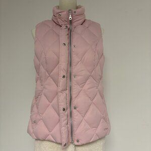 Eddie Bauer Women's Goose Down Puffer Vest In PInk Size M